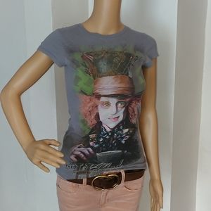 Disney Alice in Wonderland Mad Hatter  Shirt
